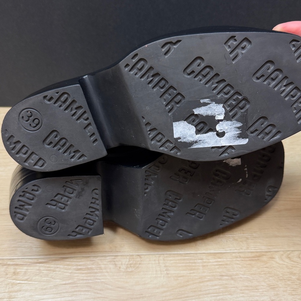 Camper Black Double-Strap Platform Mary Jane Shoes - Picture 11 of 11